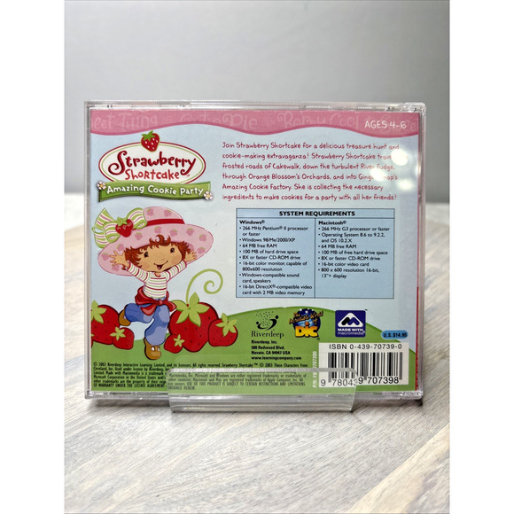 Strawberry Shortcake – Amazing Cookie Party (PC/Mac CD-ROM, Scholastic/The Learn - Picture 2 of 5